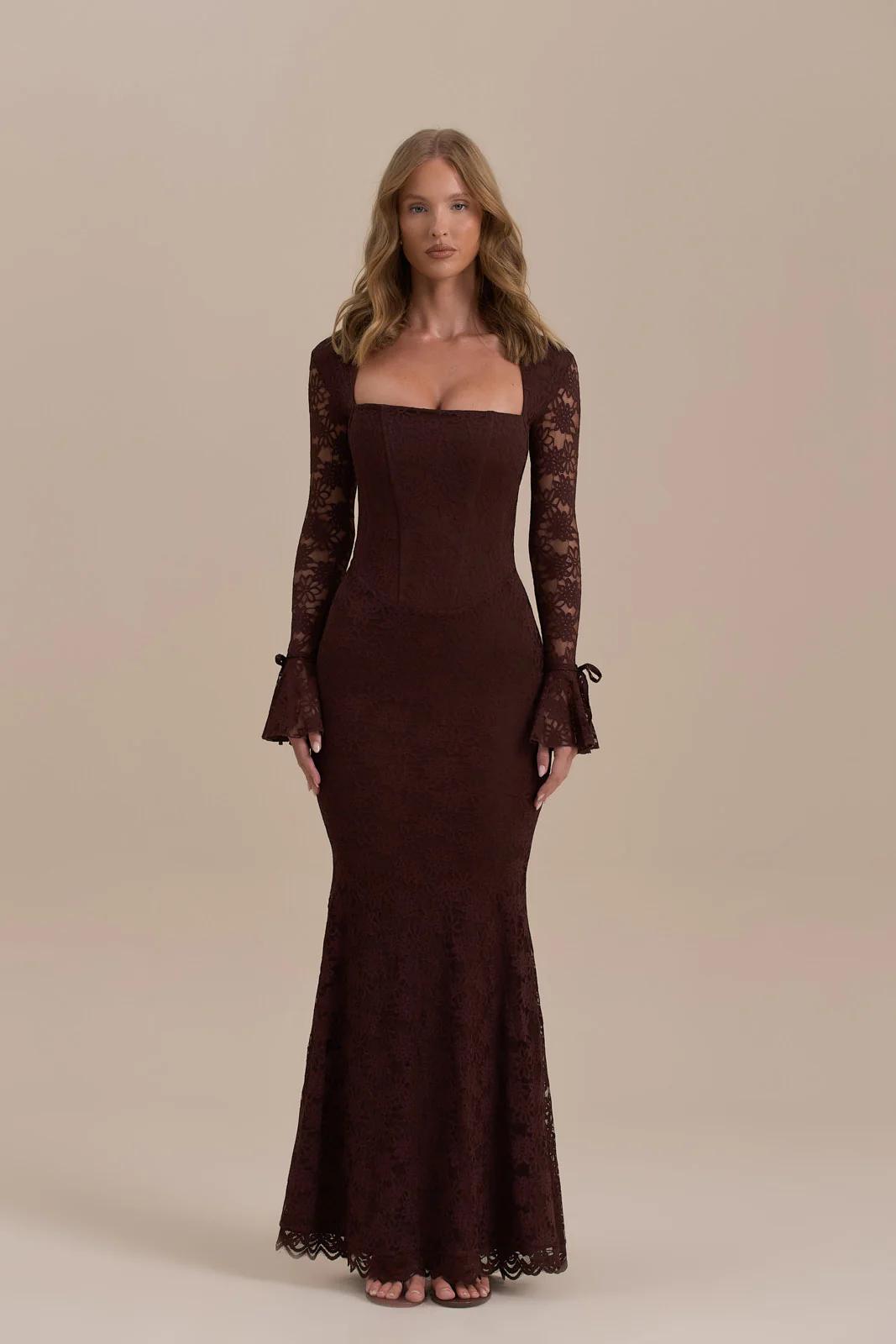 Lace Mermaid Maxi Dress