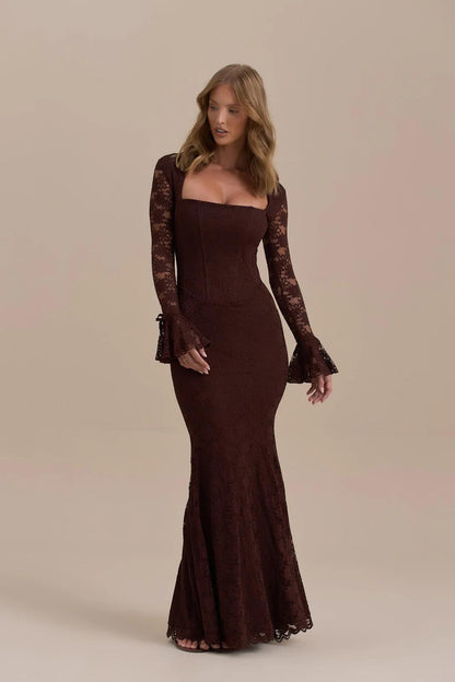 Lace Mermaid Maxi Dress